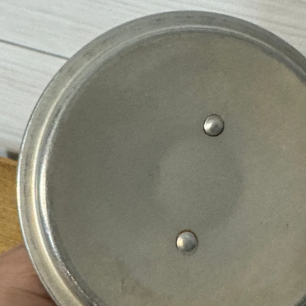 Vintage Wear-Ever No 701 Aluminum Saucepan with Lid Wood Handle Made in USA MCM